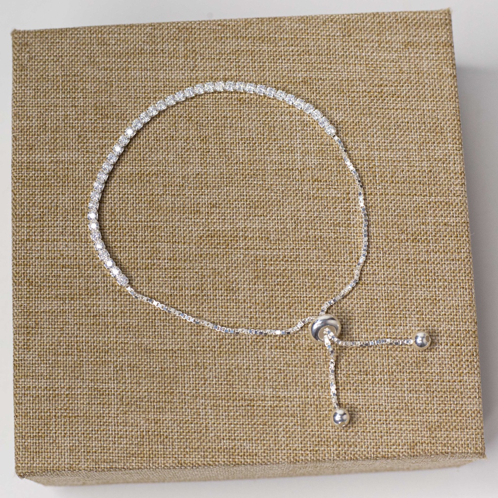 Lắc tay bạc đá dây rút cho nữ TS0287 - Quà tặng bạn bè, người thương_thumbnail_3