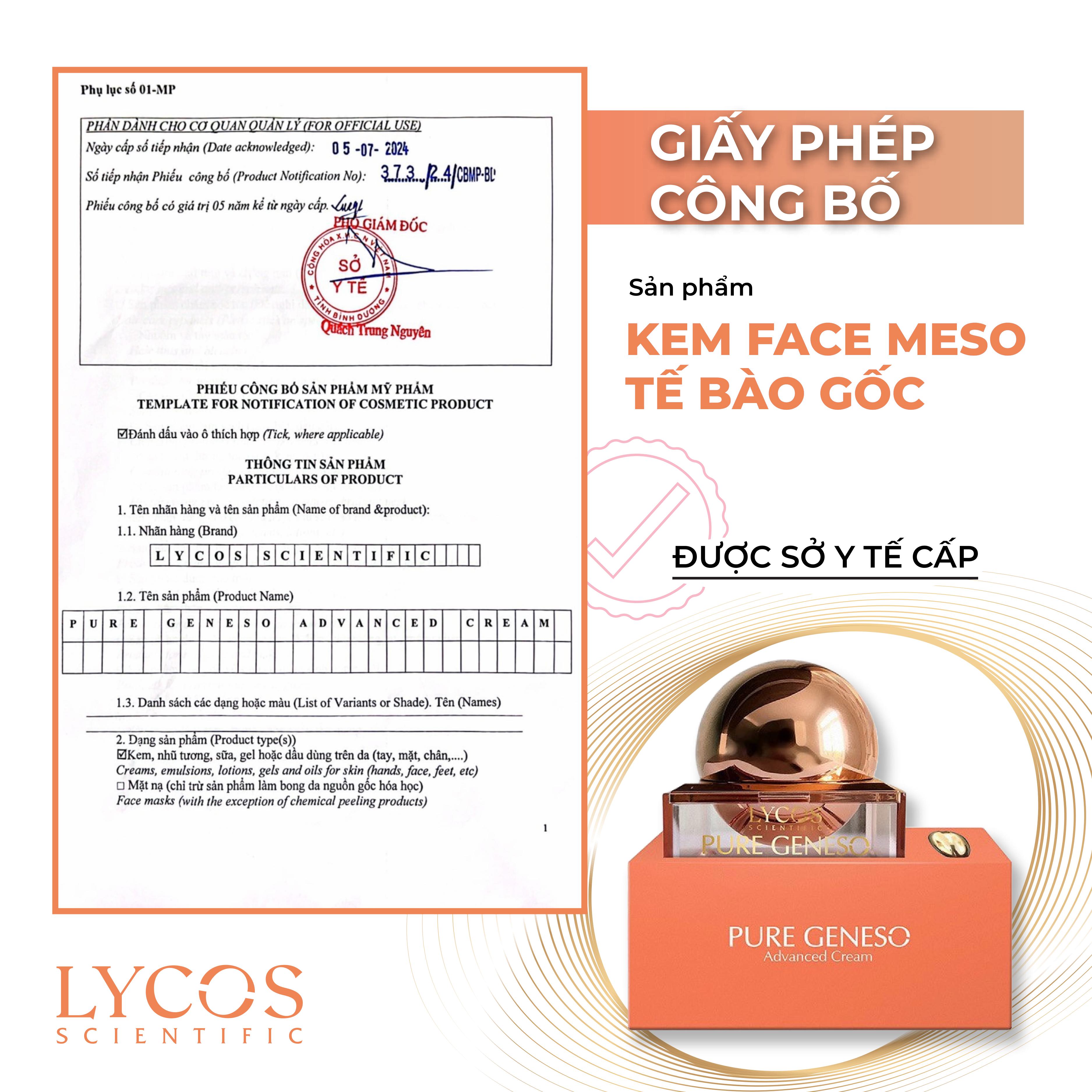 Combo Mờ Nám Sáng Khỏe 4 Bước Lycos – Peel Da, Gel Dưỡng Ẩm, Kem Face Meso, Kem Nám Đêm – Giảm Thâm, Đều Màu, Trẻ Hóa Da_thumbnail_7