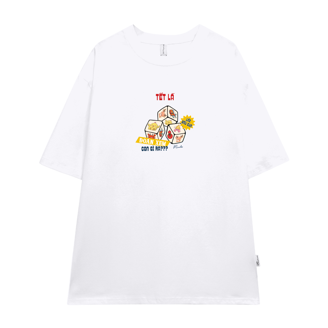 Áo thun TẾT LÀ form rộng cổ tròn chất vải cotton 4c thoáng mát Miucho BST in mix_thumbnail_10