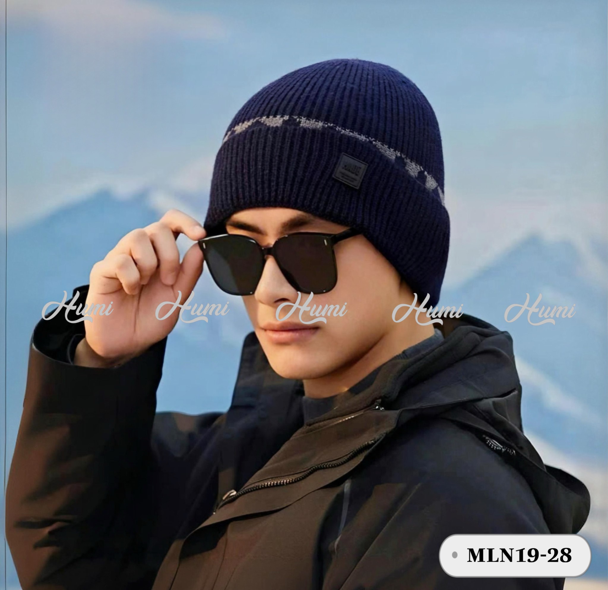 MŨ LEN NAM (MLN19-28 Xanh Đen)