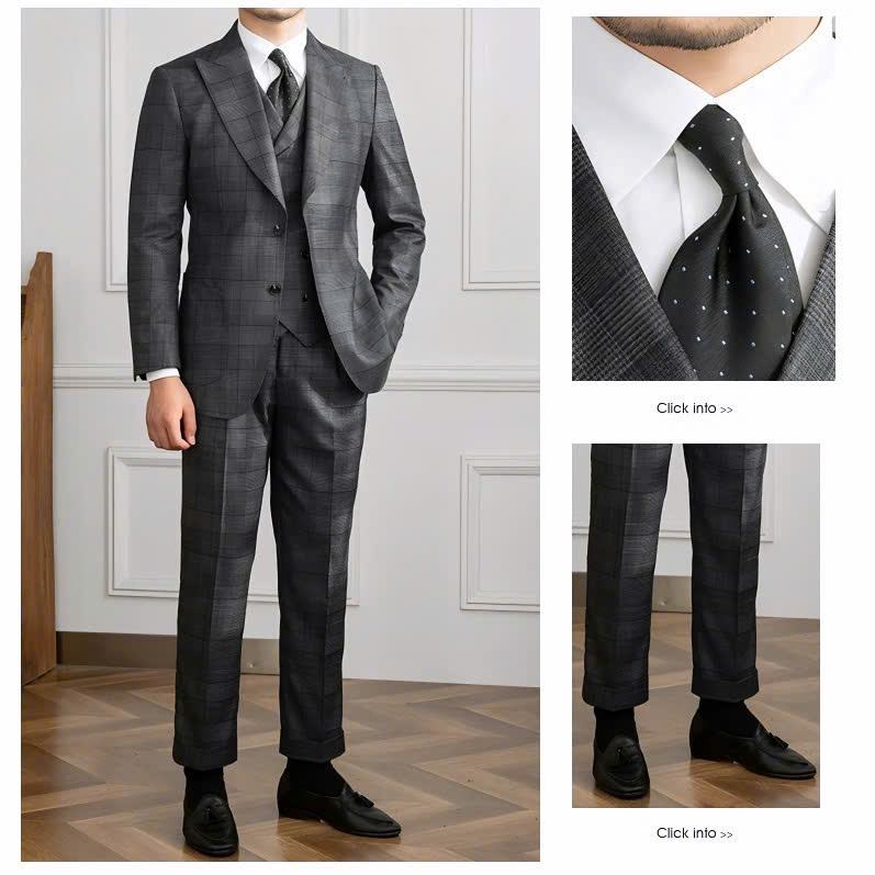 Oxford Glen Check Suit (3-Piece)