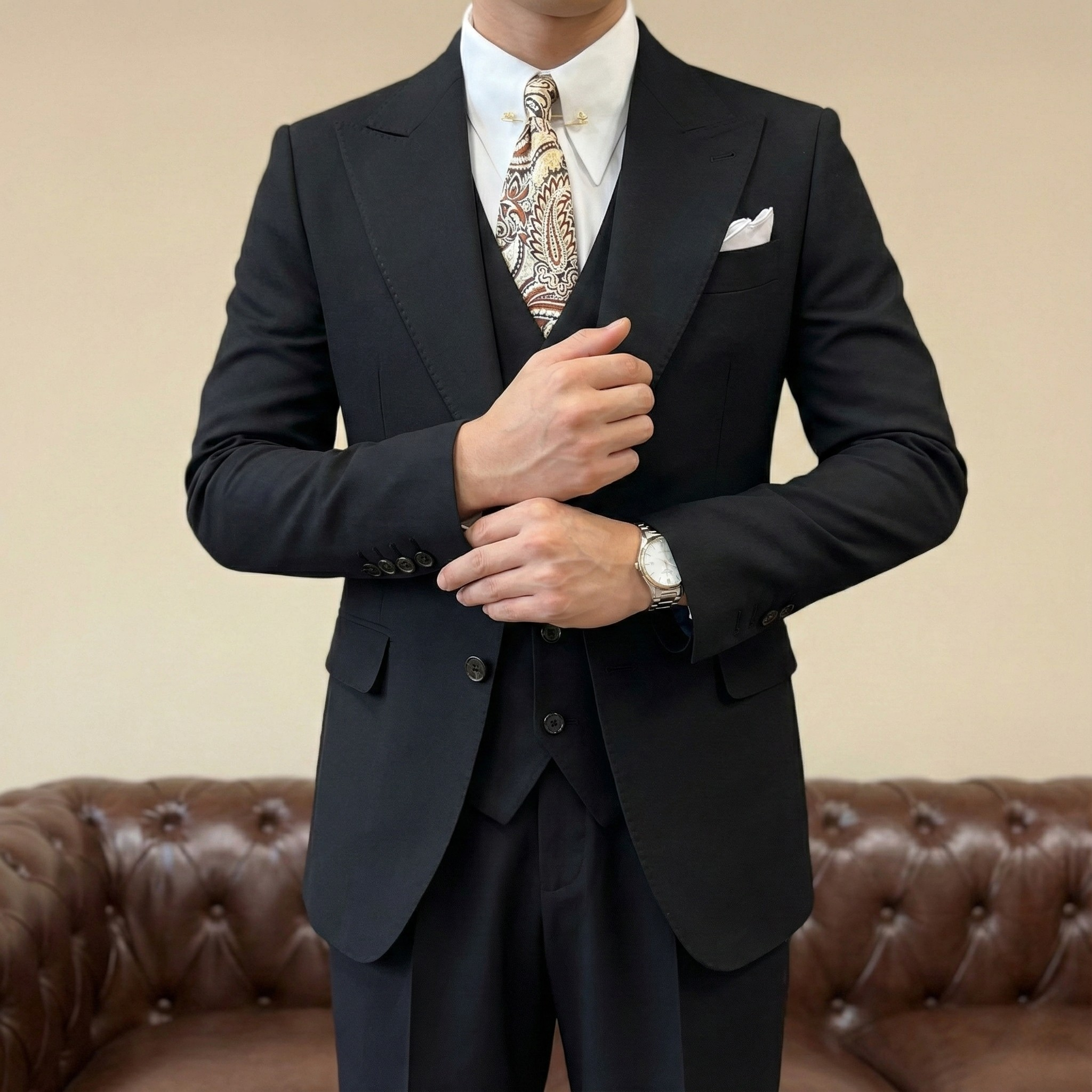 Blazer Milano Đen Thường_thumbnail_8