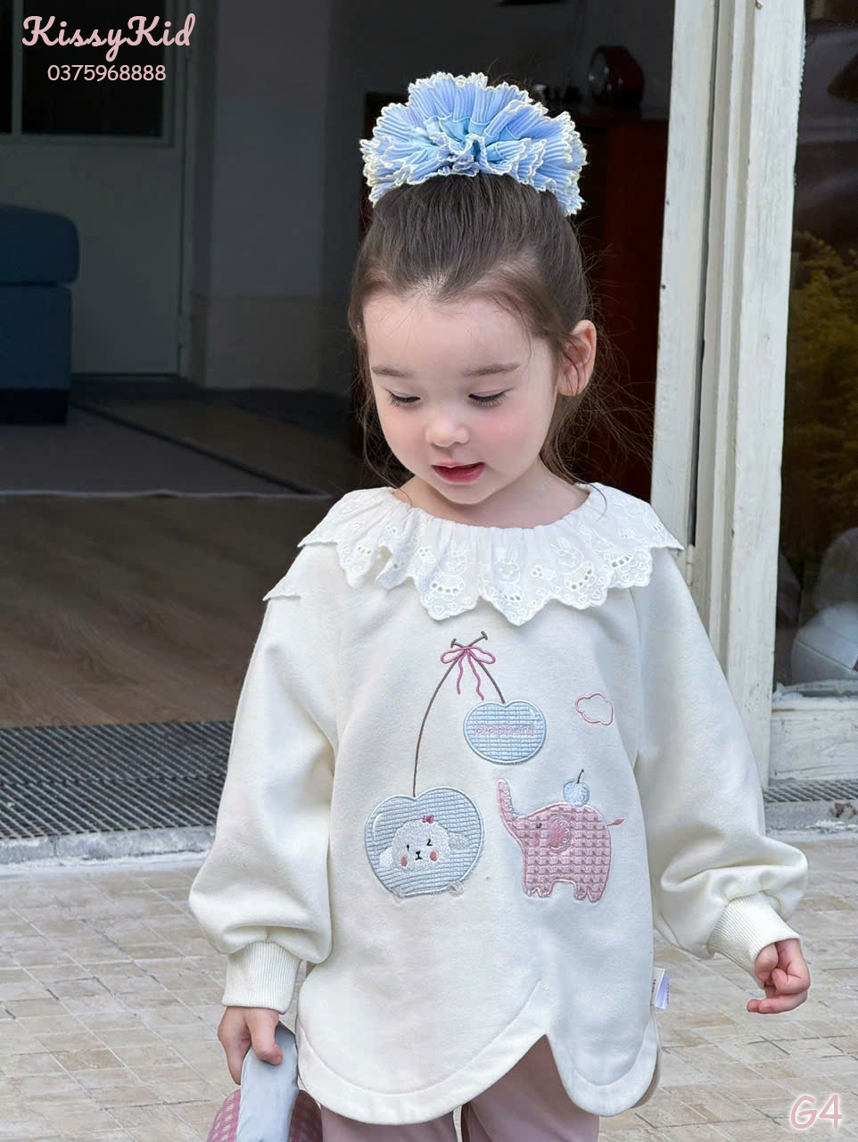 (G4) Áo nỉ cổ bèo màu kem CX7_thumbnail_0