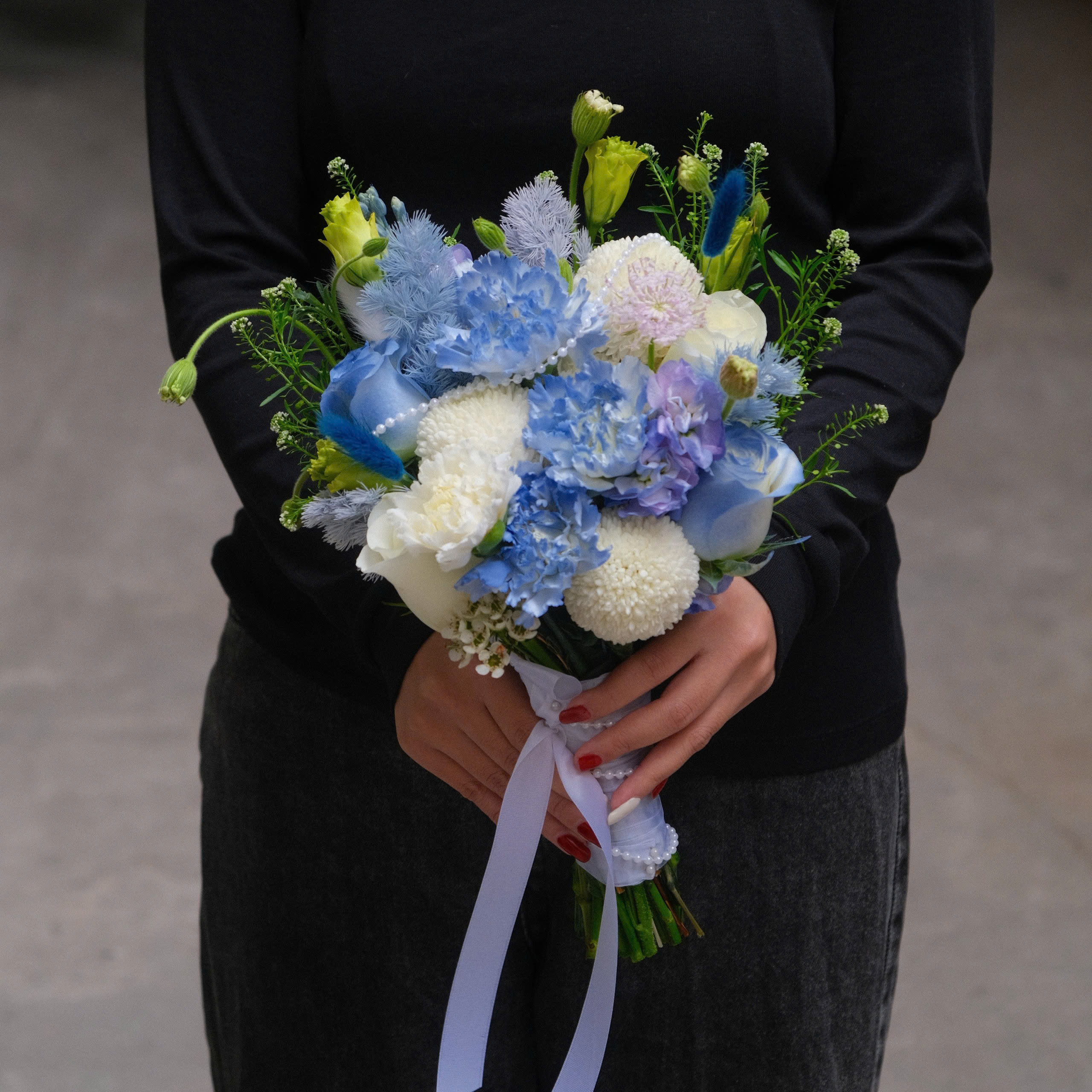 Bó hoa cưới cầm tay tone Blue_thumbnail_4