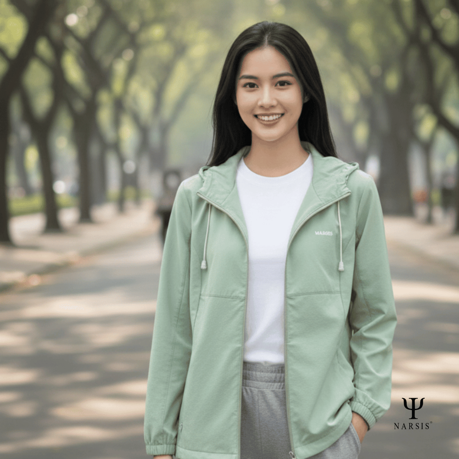 Áo Khoác Gió Nữ Narsis 1 Lớp, Chống Nắng, Chống Gió, Phong Cách Trẻ Trung - L25003_thumbnail_1