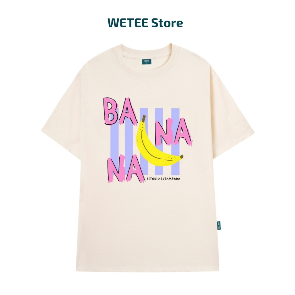 Áo thun unisex UX30-1140 BANANA hình chuối sọc tím dáng oversized local brand WETEE_thumbnail_7