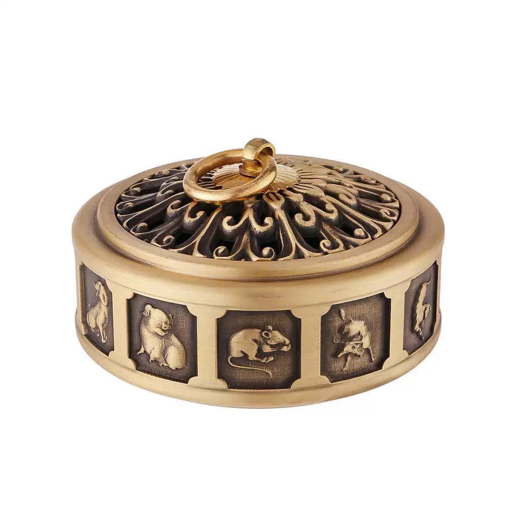 Lư đốt trầm bằng đồng 12 con giáp _thumbnail_3