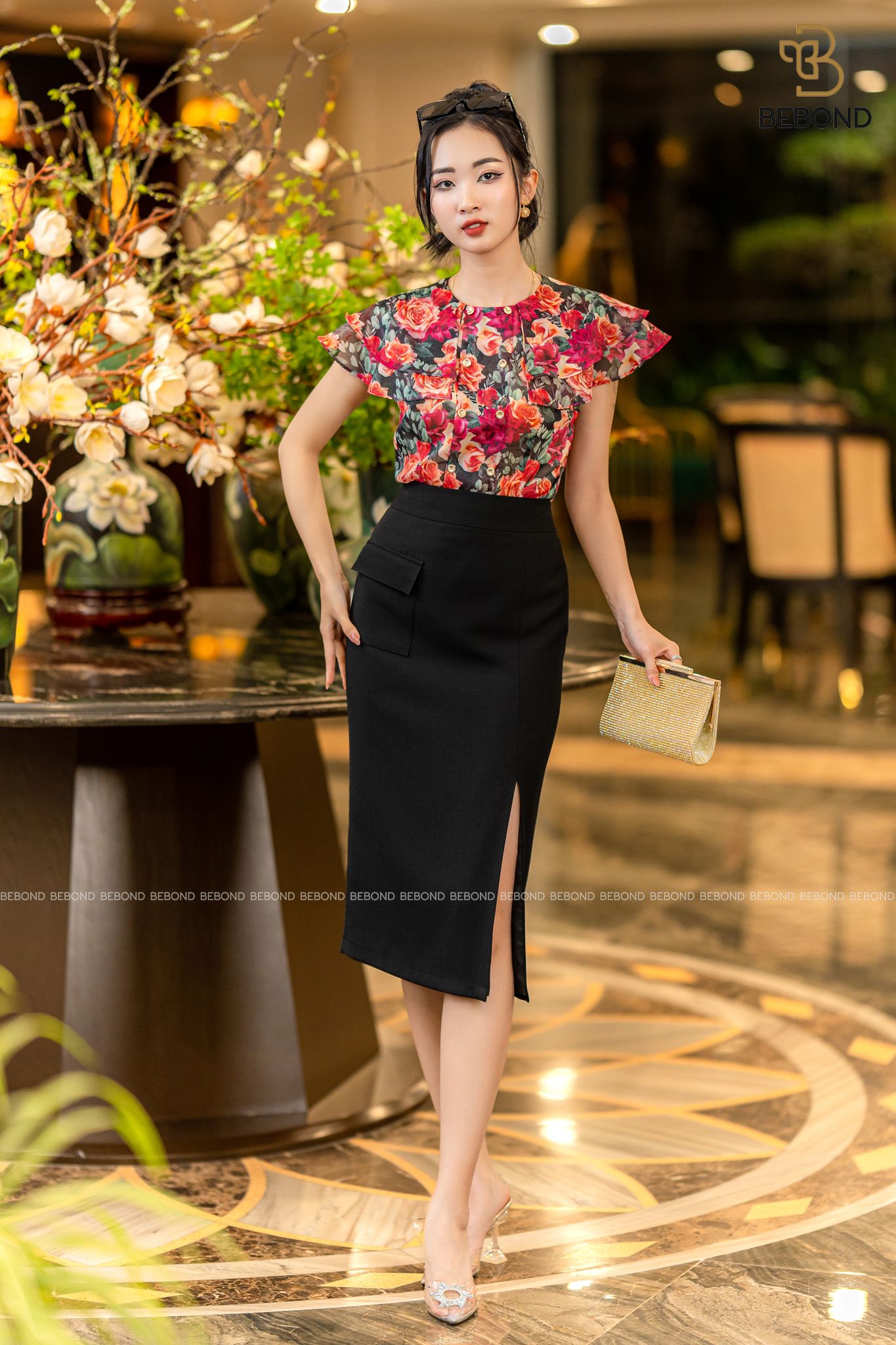 CHÂN VÁY BÚT CHÌ ĐŨI THÔ HẠT - KEVA SKIRT_thumbnail_3
