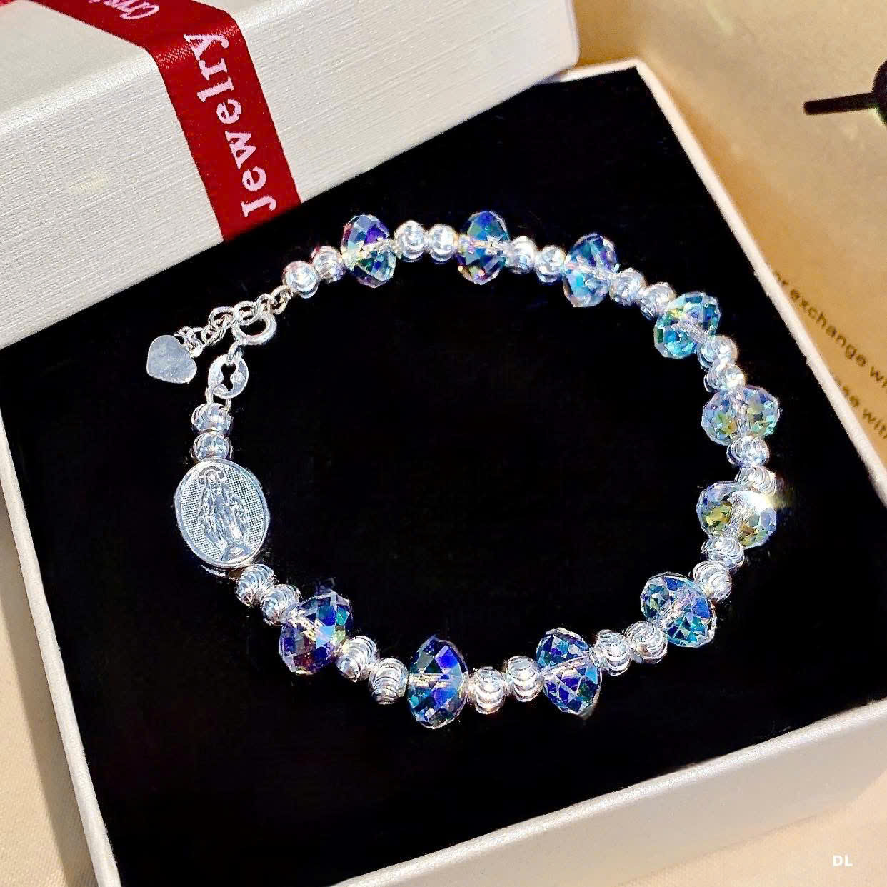 Lắc mân côi phale mix bạc