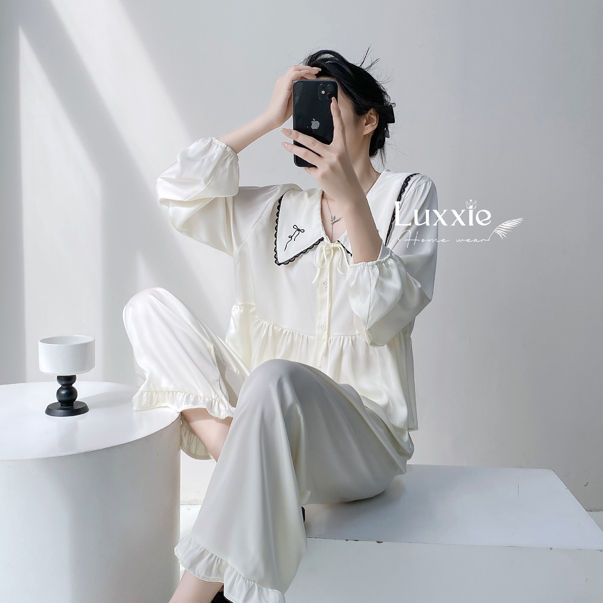 N89 Pijama lụa hồng babydoll_thumbnail_4