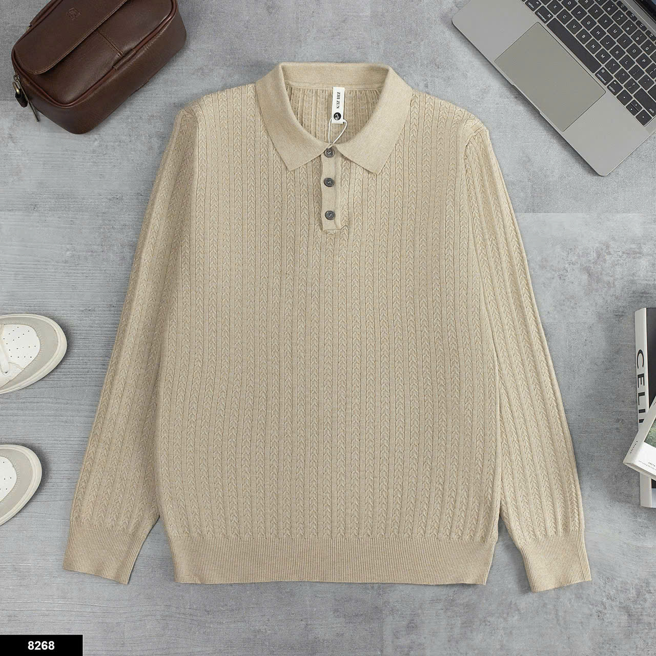 Áo Len Polo Nam Dệt Gân Cao Cấp_thumbnail_5