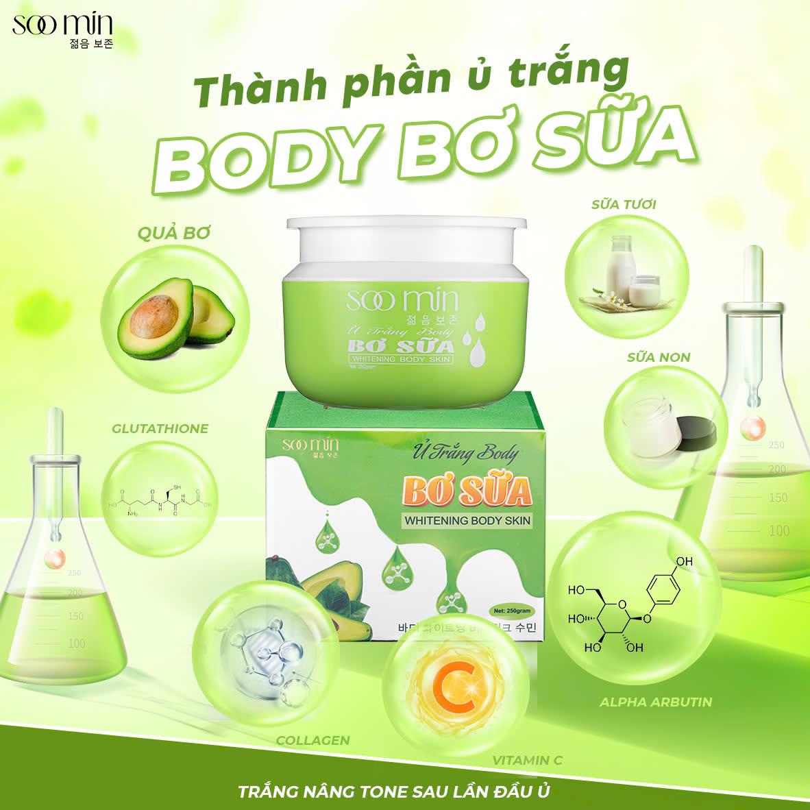 Ủ Trắng Body Bơ Sữa SooMin – Bật Tông Nhanh, Da Mềm Mịn, Hương Thơm Dễ Chịu_thumbnail_2