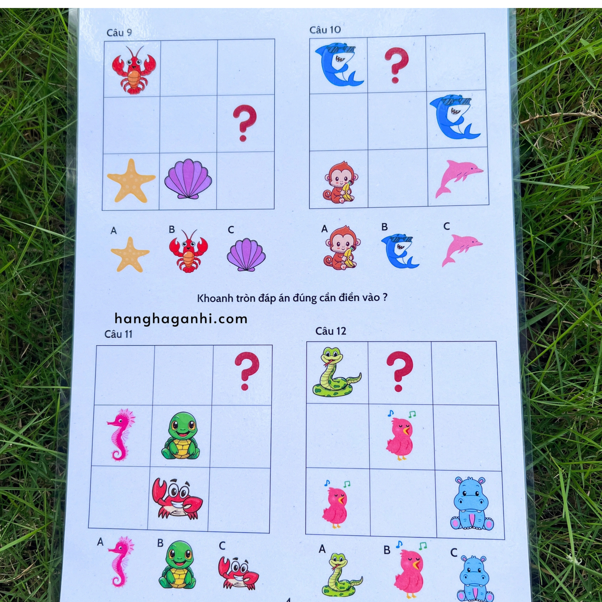 Học liệu Tư Duy sáng tạo Sudoku cho bé, bóc dán, viết xóa được_thumbnail_12