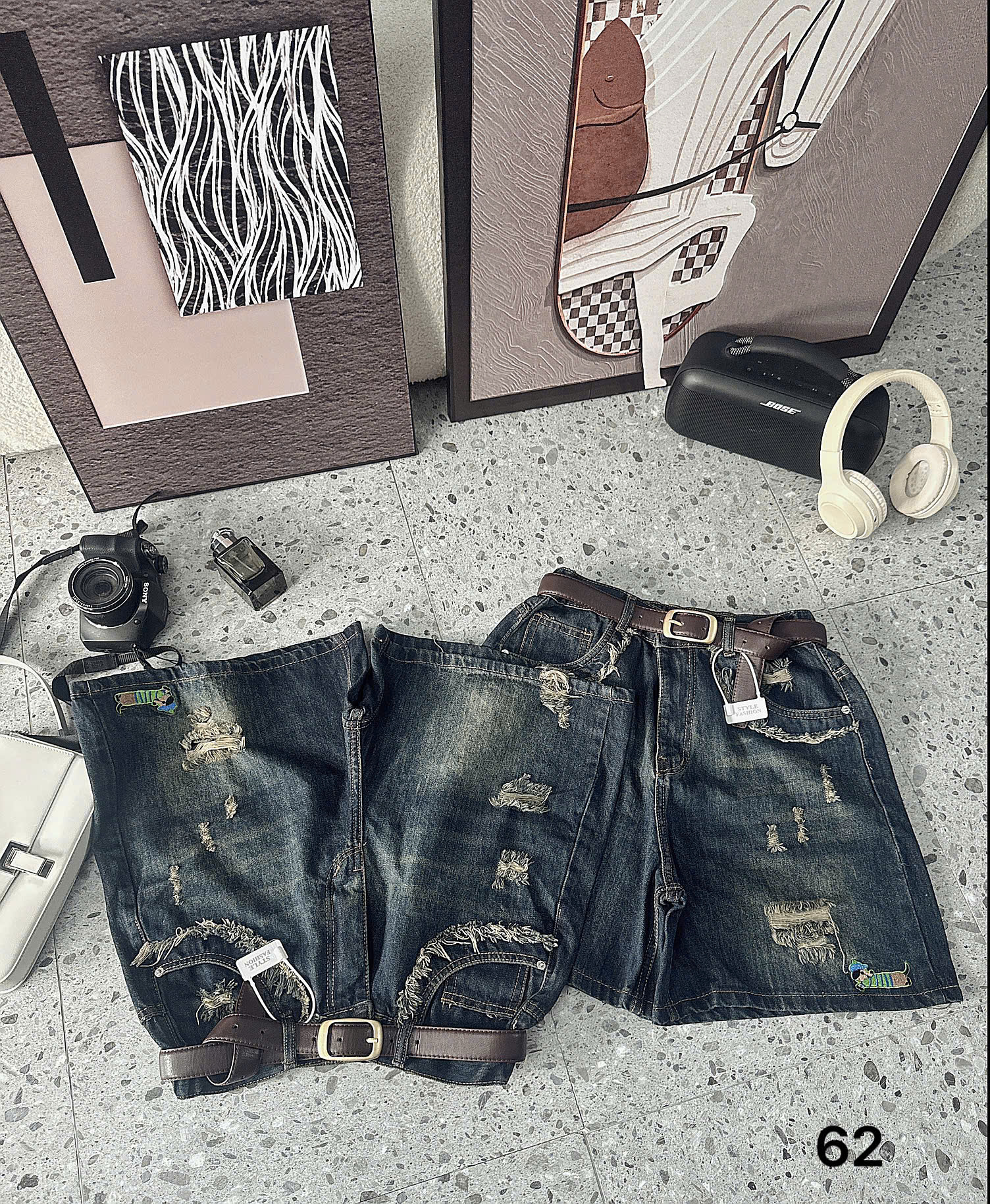 BIGSIZE - Short lửng lưng thun thêu cún T-QSJ62_thumbnail_6