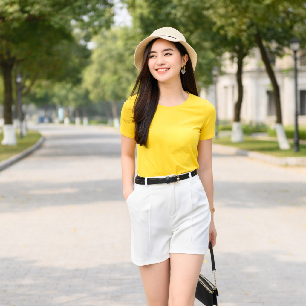 Áo  thun cotton trơn phom suông_thumbnail_6