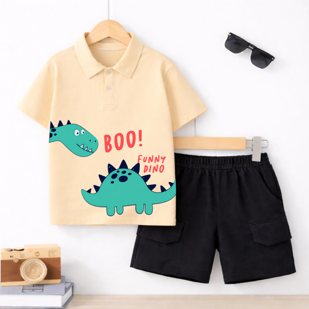 Set bộ Polo bé trai hình Khủng long Boo - Loza Kids BU626_thumbnail_3