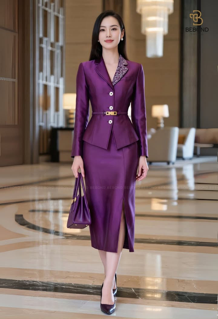 Set vest CELESTE màu TÍM