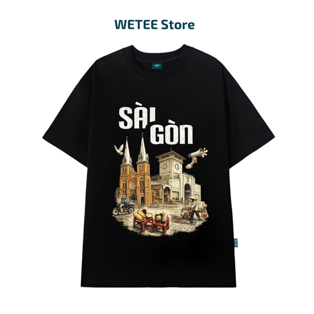 Áo thun unisex UX30-1181 địa điểm nổi tiếng SÀI GÒN dáng oversized local brand WETEE_thumbnail_5