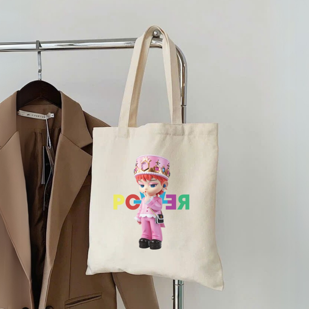 Túi Tote hình G-Dragon - Túi vải canvas có túi phụ và khoá kéo đựng vừa A4 và laptop (33x37cm) - TOTE24_thumbnail_10
