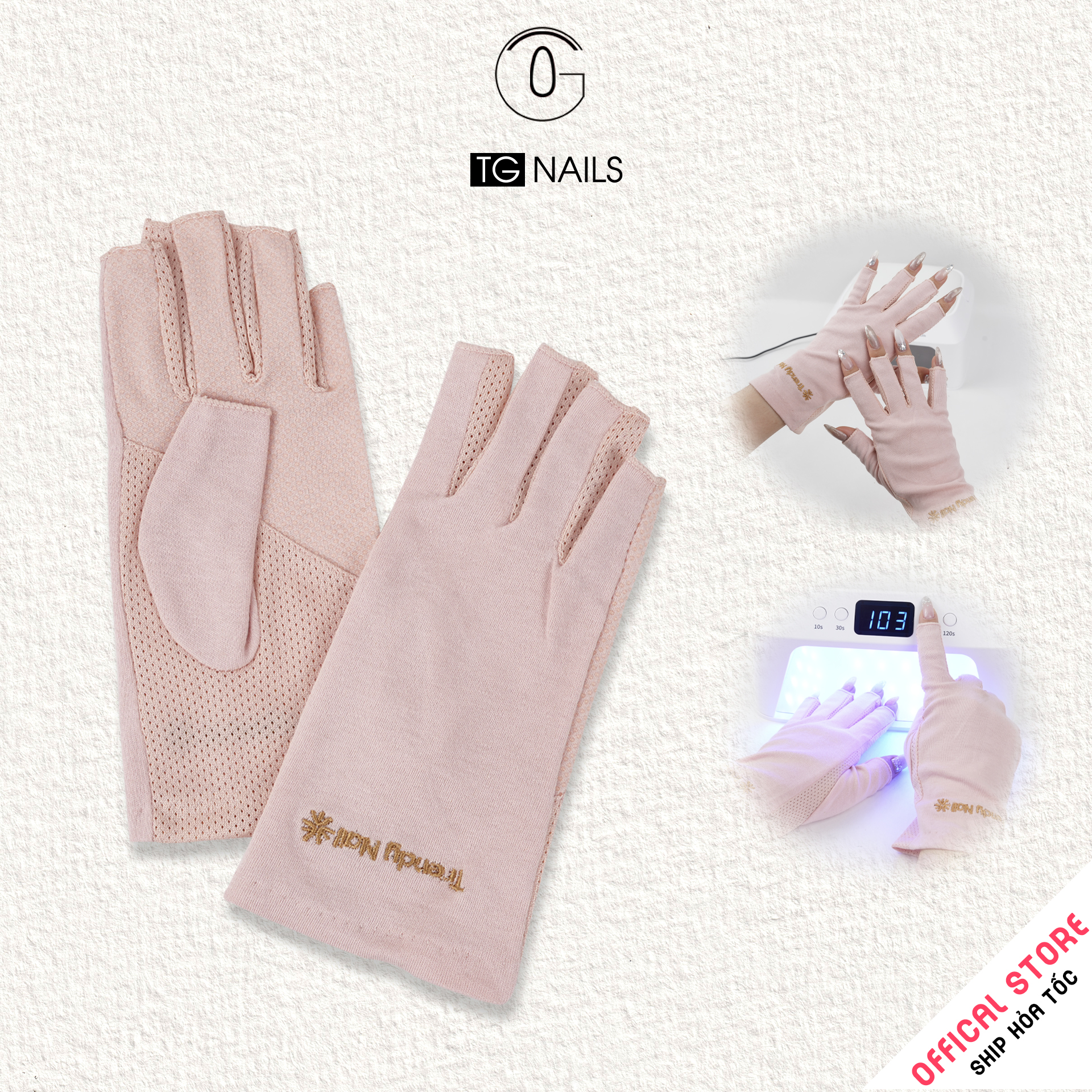 Găng tay vải hở ngón, ko chống cháy, ko chống cắt, ko chống hóa chất, k.thước:20x5cm.