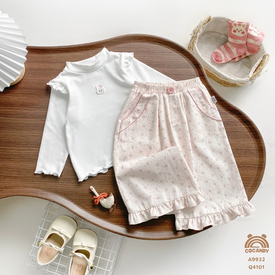 Áo dài TRẮNG phối bèo sóng thêu thỏ_thumbnail_5