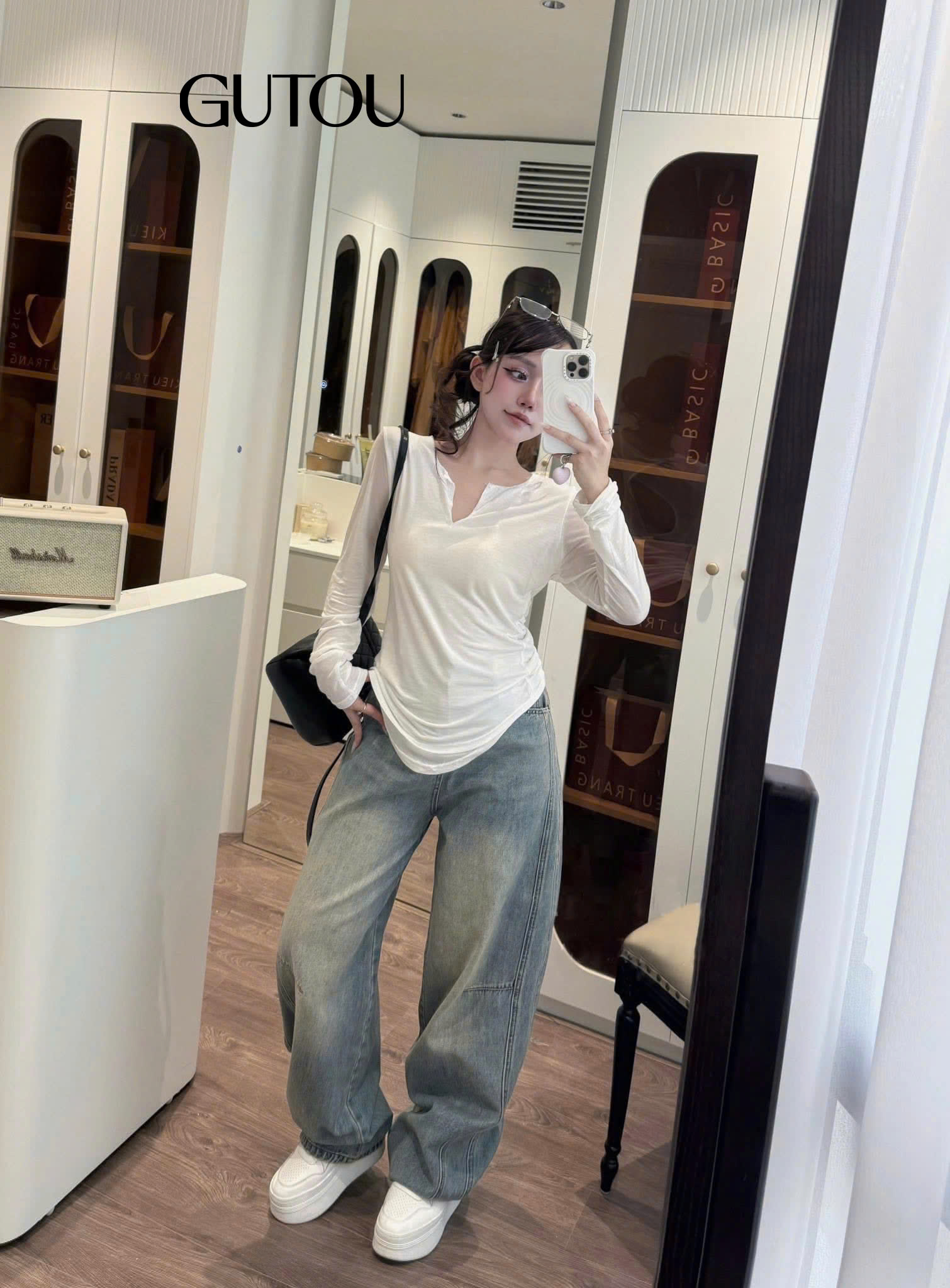 [ GUTOU ] Quần Jean Baggy Shooting