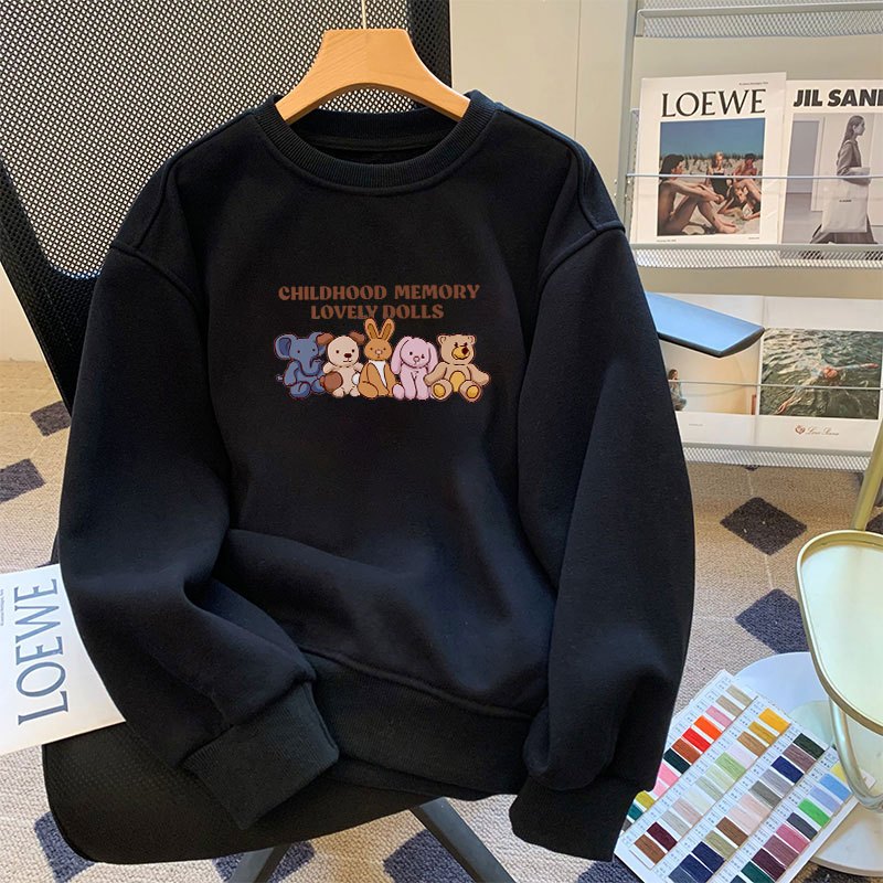 Áo sweater nữ dáng rộng dày - Áo nỉ thu đông unisex local brand -  Loza G0089_thumbnail_16