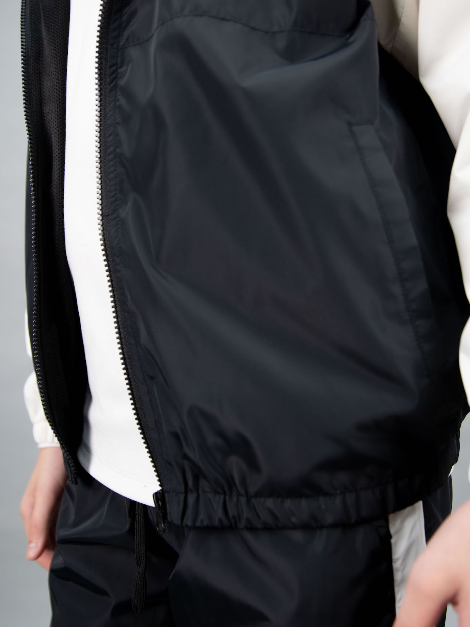 Áo khoác gió 2 lớp đen phối trắng #7_thumbnail_4