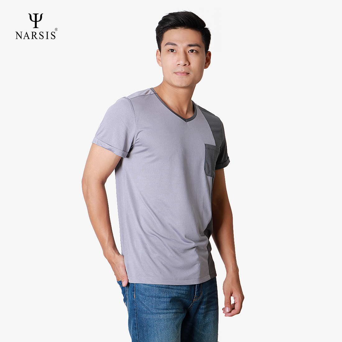 ÁO NAM CT NARSIS D8050 NARSIS CHẤT LIỆU THOÁNG MÁT, DỄ CHỊU, THOẢI MÁI CẢ NGÀY, DỄ VẬN ĐỘNG