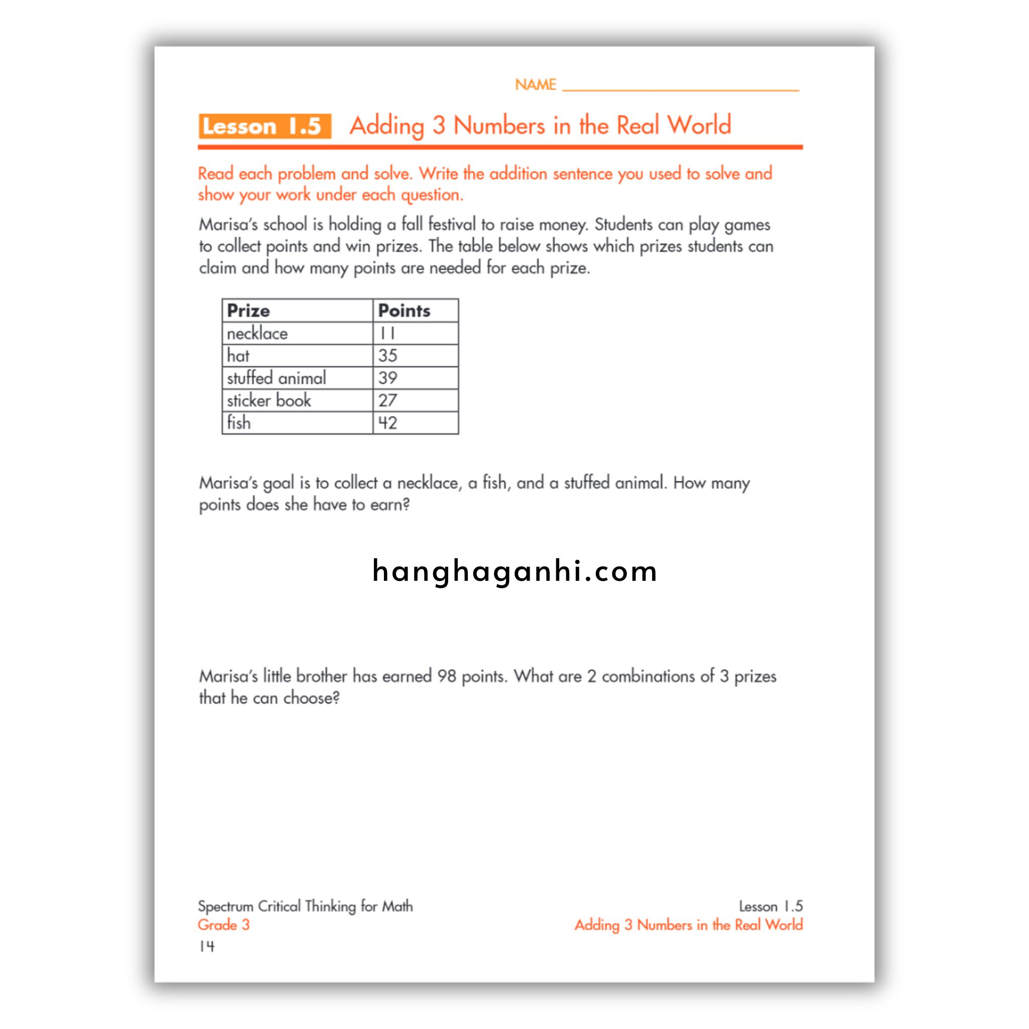 Sách Spectrum Critical Thinking for Math Workbook Grade 3_thumbnail_13