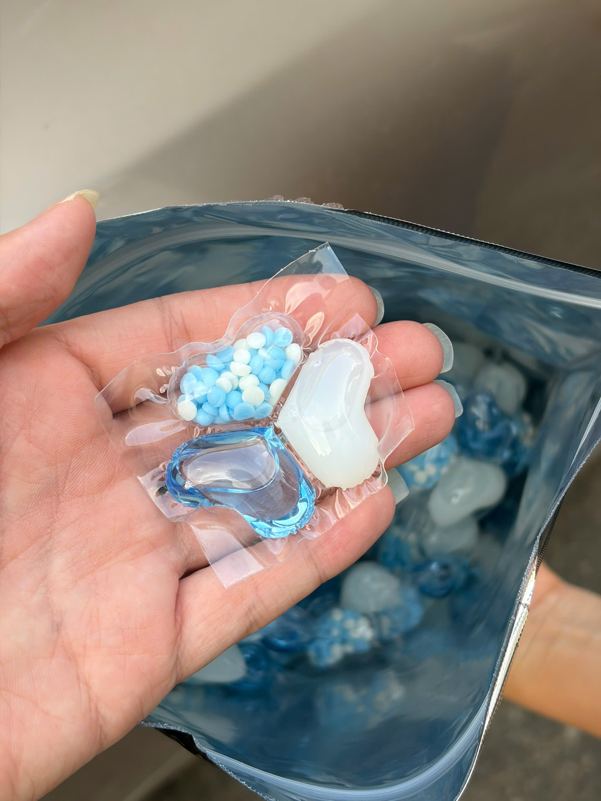 Viên Giặt Xả 3in1 Duree Balle TẶNG Nước tẩy lồng giặt Mitsuei 550gr NHẬT 550g_thumbnail_4