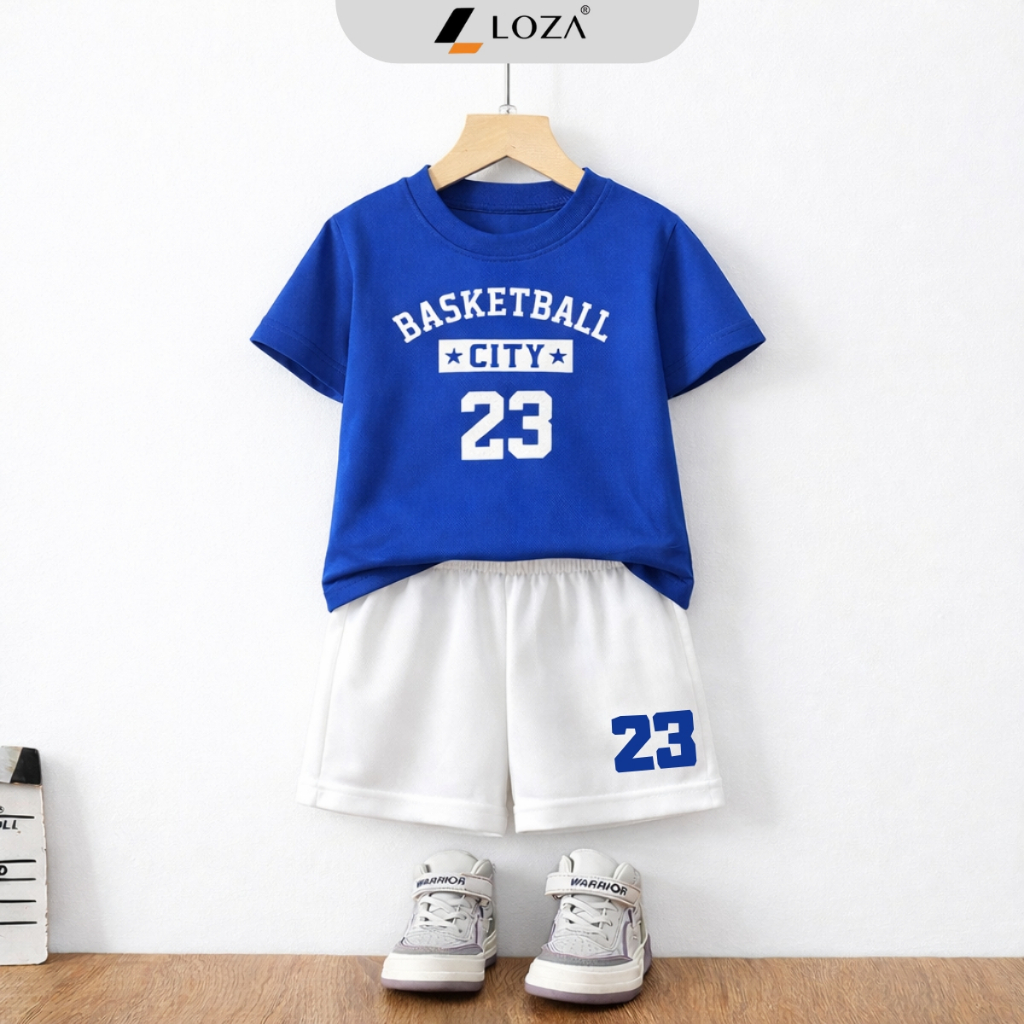 Bộ đồ bé trai hình BASKETBALL - Loza Kids SB624