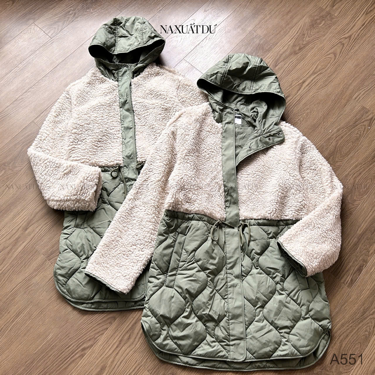 Áo khoác phao phối lông -  A551 (SALE)_thumbnail_4