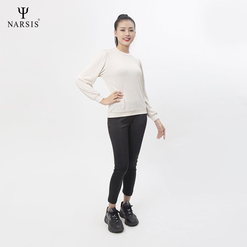 ÁO THU ĐÔNG NỮ L0023 NARSIS VẢI LEN COTTON ẤM ÁP, THOÁNG MÁT, GIỮ ẤM TỐT, MỀM MẠI_thumbnail_1
