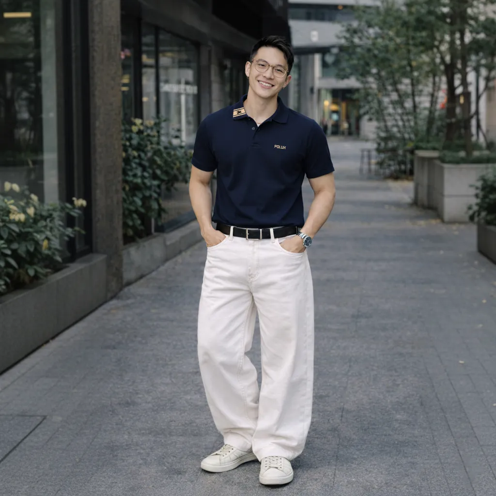 Áo polo cá sấu nam trẻ trung Polux chuẩn form 3358_thumbnail_2