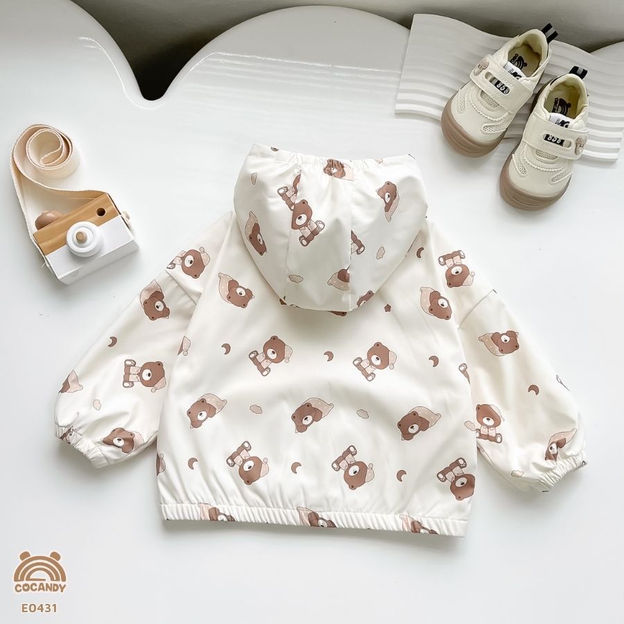 Áo khoác gió BE hình gấu NÂU_thumbnail_1