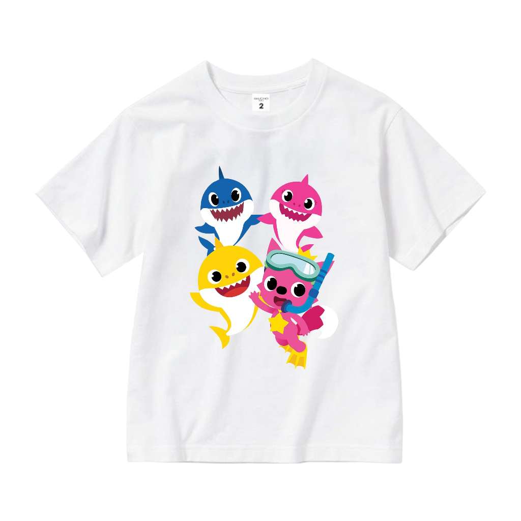 Áo thun bé gái Baby Shark cá mập AED688 Miucho Kid 100% vải cotton thoáng mát basic_thumbnail_9