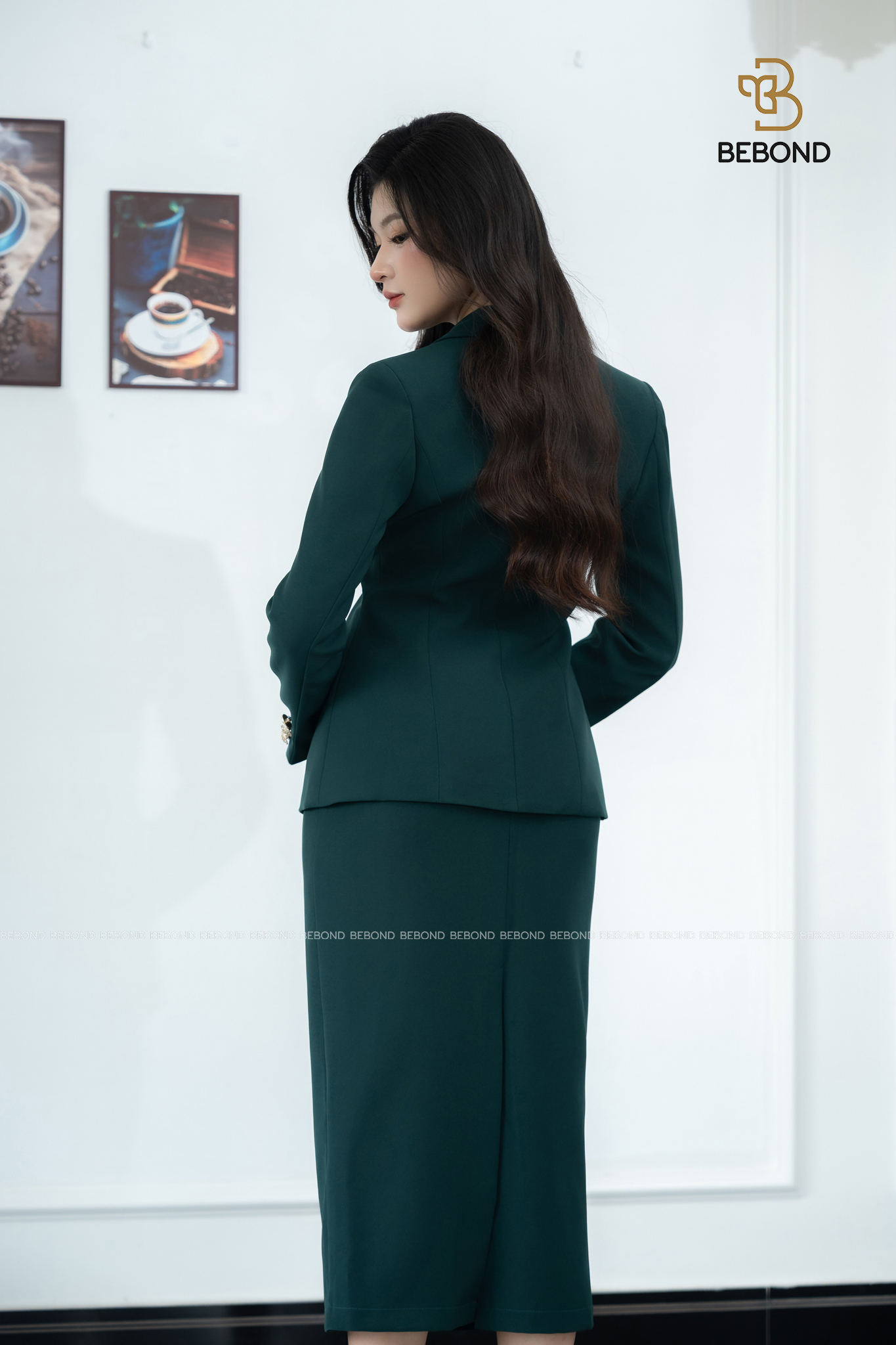Set vest dài tay ANSEL màu XANH RÊU_thumbnail_7