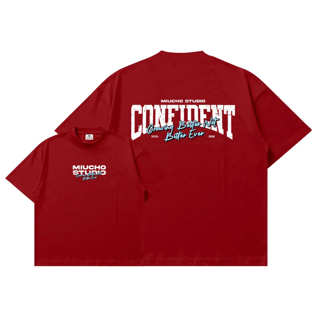 Áo thun boxy unisex chữ basic Miucho 3054_thumbnail_12