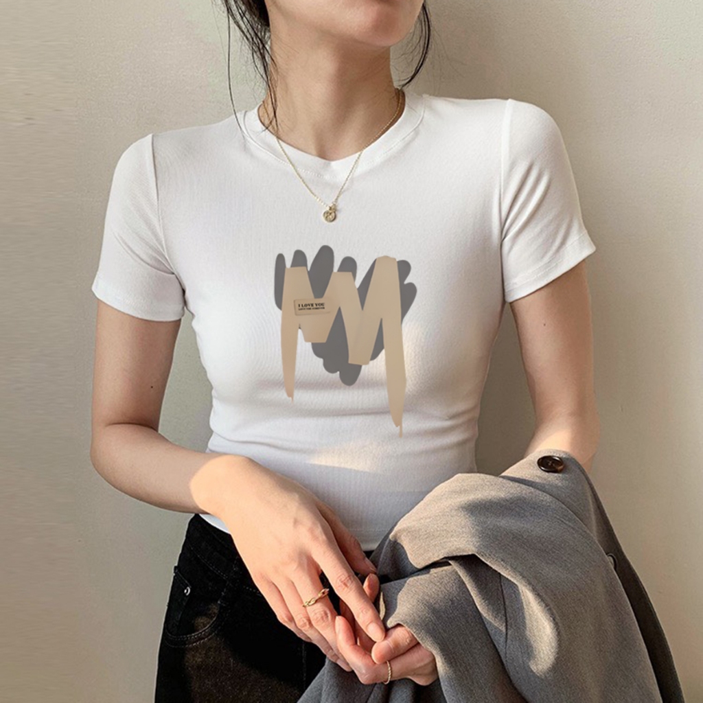 [Form Ôm] Áo croptop nữ in hình thời trang - Áo laptop nữ ôm body - Loza G0112_thumbnail_1