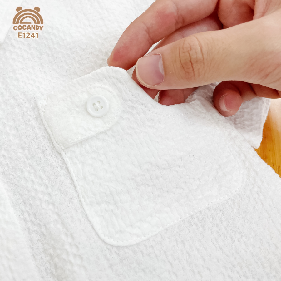 Áo cộc sơ mi TRẮNG túi ốp cách điệu_thumbnail_5