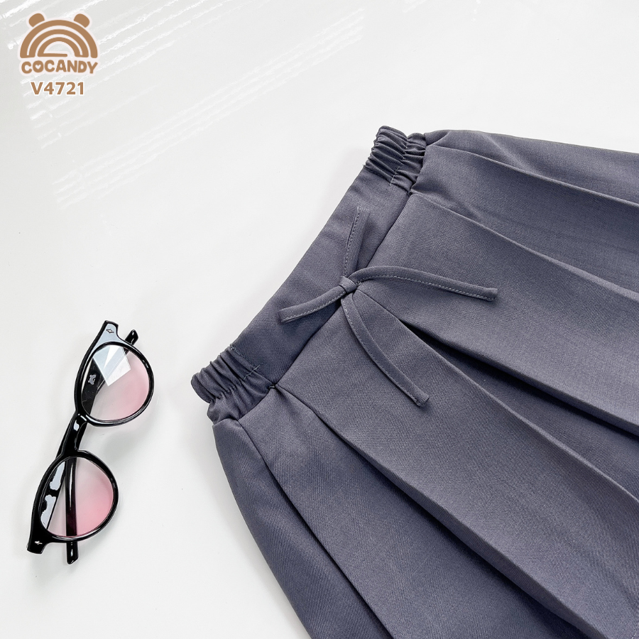 Chân váy GHI ĐẬM xếp ly 1 nơ_thumbnail_4