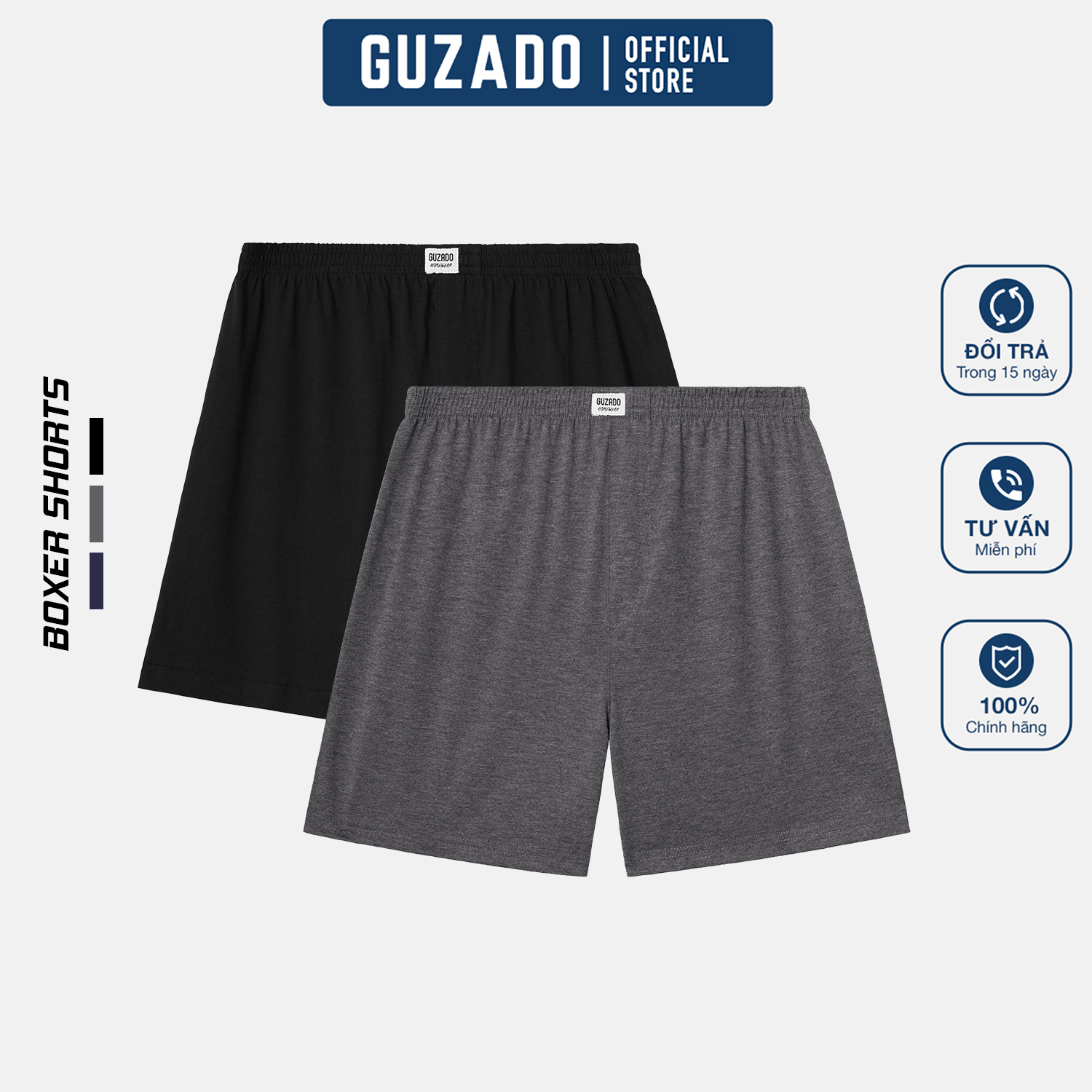 Quần Đùi Ngủ Guzado Thiết Kế Basic Form Regular Fit GDN01_thumbnail_7