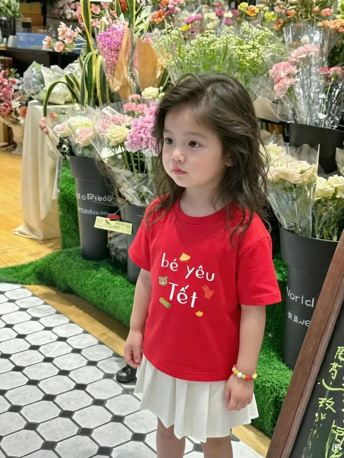 Áo thun bé yêu Tết Bính Ngọ Kado vải cotton dày dặn thoáng mát cổ tròn in mix 3002_thumbnail_7