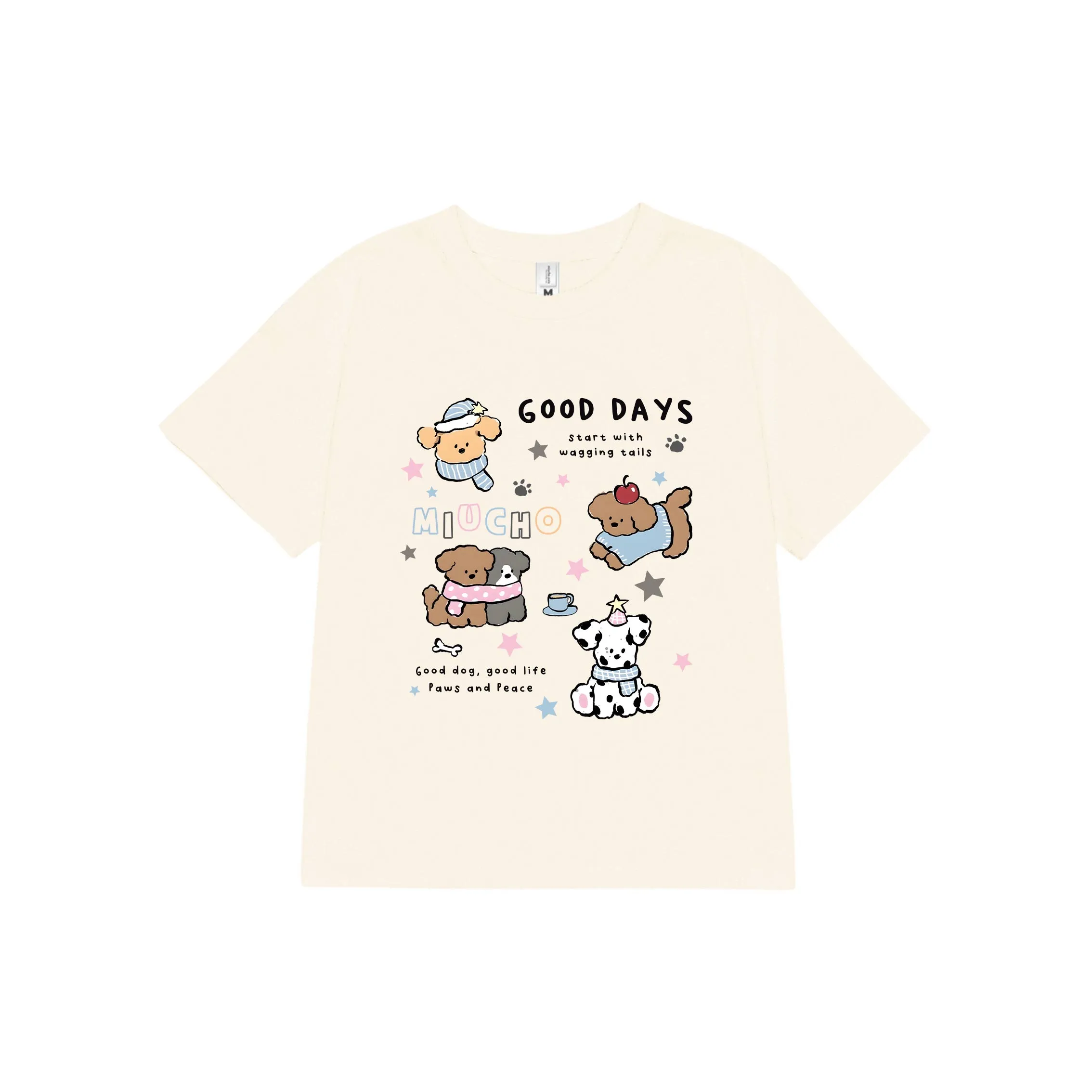Áo baby tee nữ Miucho vải cotton 2 chiều dày dặn thoáng mát Good Days in mix nhiều màu 2739_thumbnail_10
