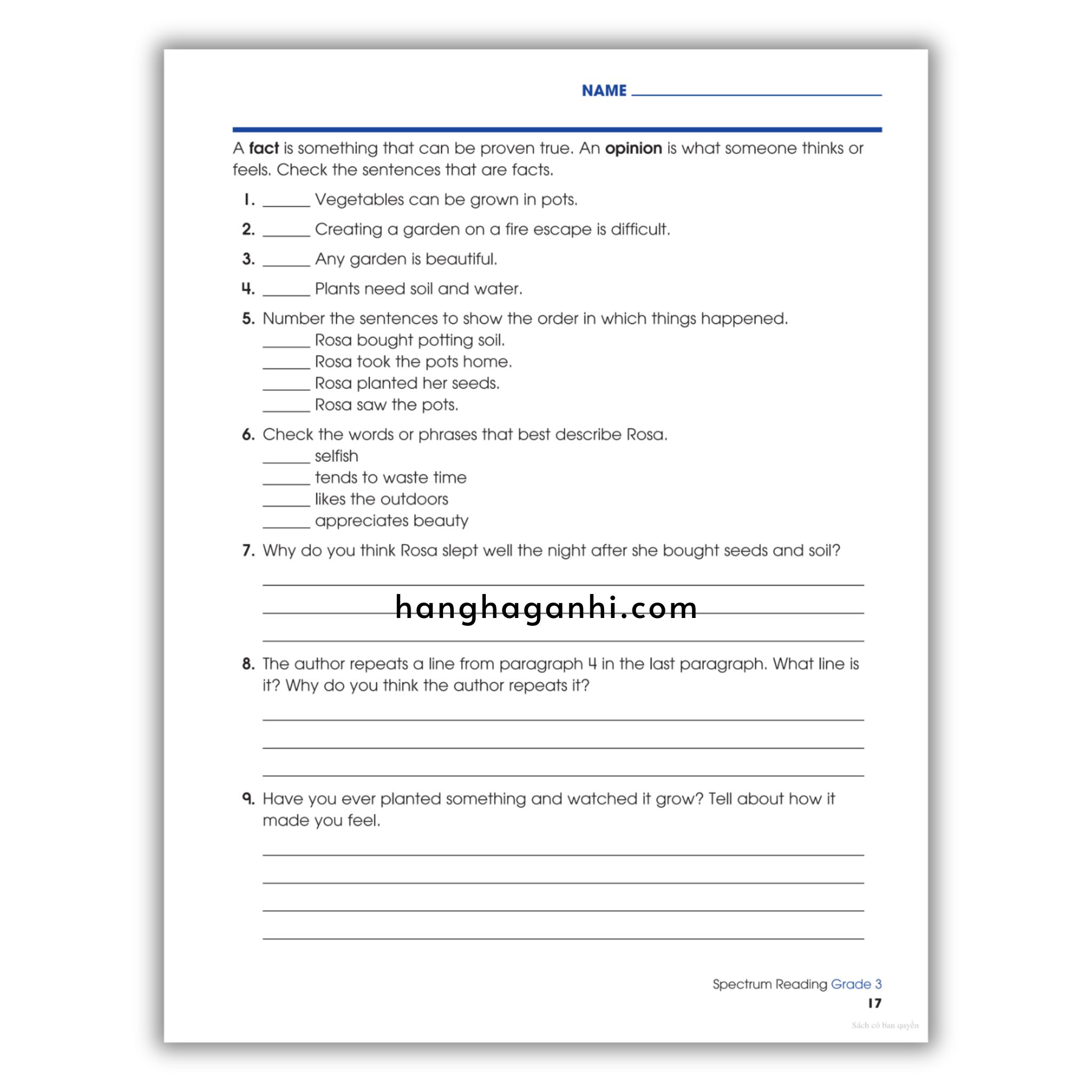 Sách Spectrum Reading Workbook Grade 3_thumbnail_7