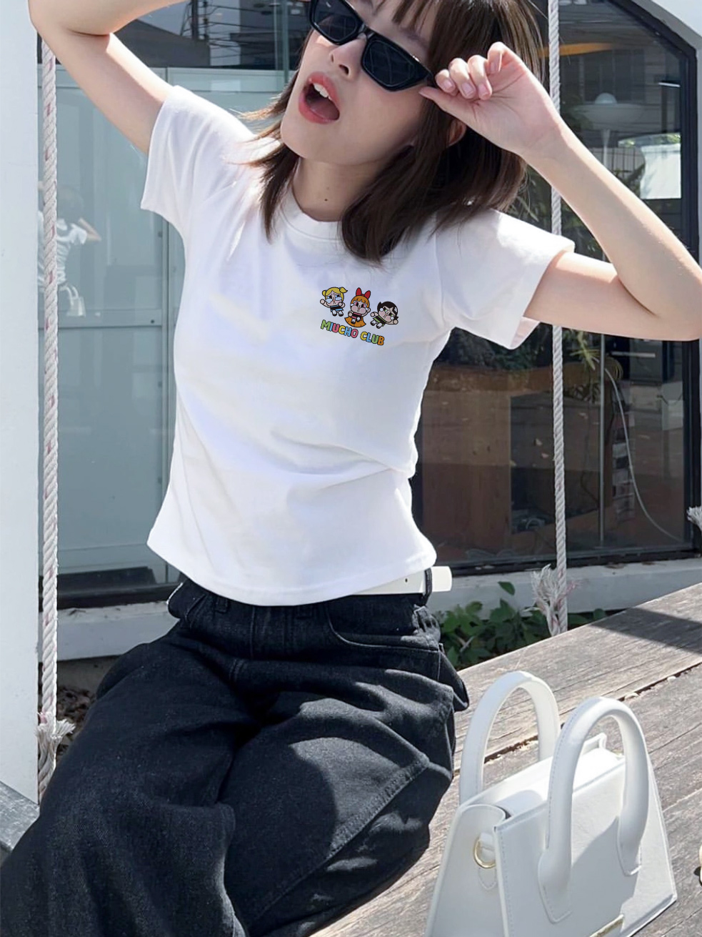 Áo thun baby tee CRY BABY form ôm ABD1338 Miucho tay ngắn cổ tròn hotrend in mix_thumbnail_5