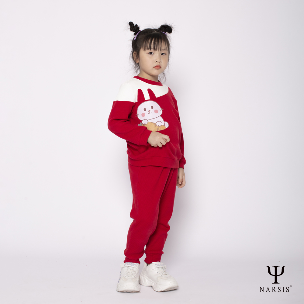 ĐỒ BỘ QUẦN ÁO THU ĐÔNG DÀI TAY CHO BÉ GÁI NARSIS CHẤT LIỆU COTTONN HOA TIẾT HÌNH CON THỎ DỄ THƯƠN...