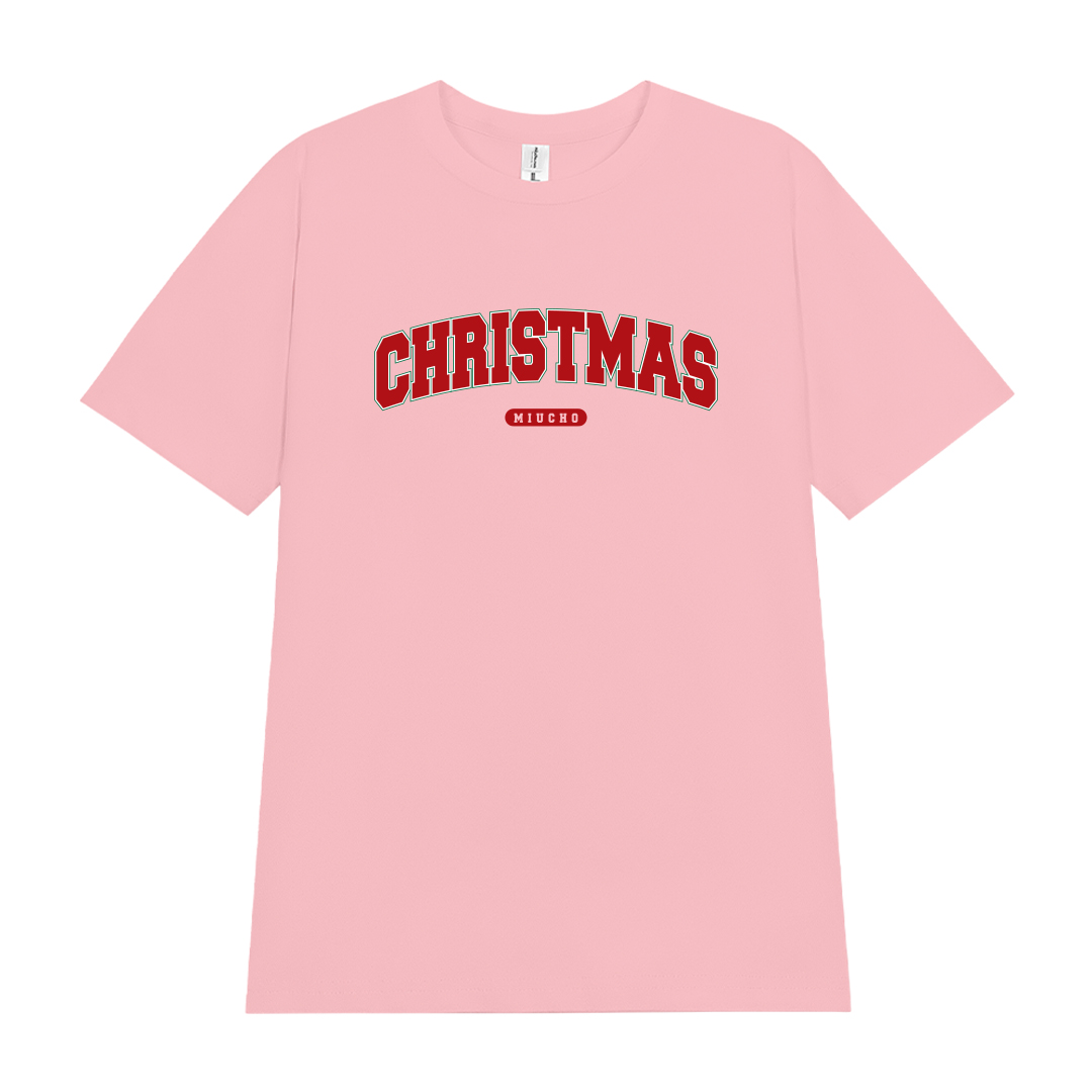 Áo thun nữ giáng sinh noel form vừa regular vải cotton 4c thoáng mát 1761 Miucho Chic Chic in typography_thumbnail_7