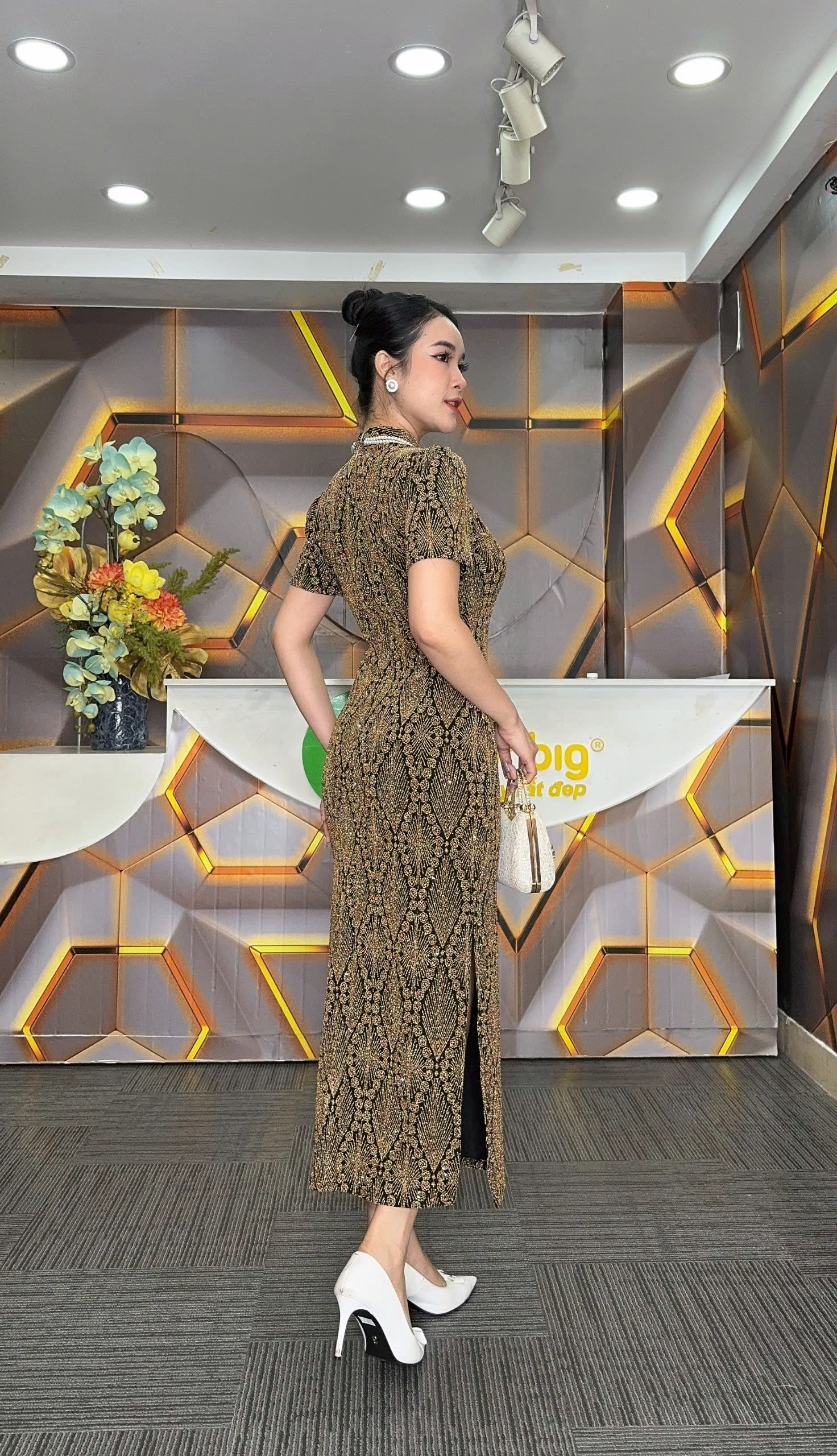 Đầm sườn xám - Y1854 - Thương hiệu Zonbig_thumbnail_2